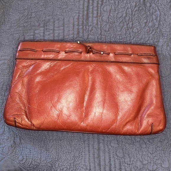 Vintage Etienne Aigner Leather Clutch Bag, EUC - Picture 1 of 4